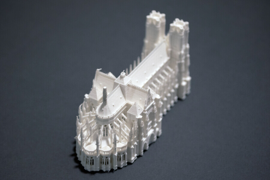 Catedrala Reims macheta Printata 3D