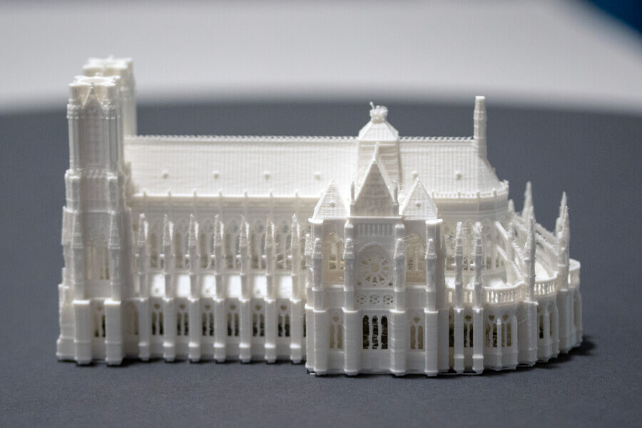 Macheta Catedrala Reims Printata 3D
