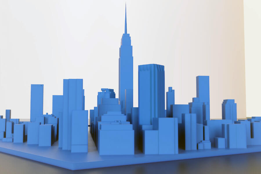 Macheta Urbana Empire State Building Printare 3D