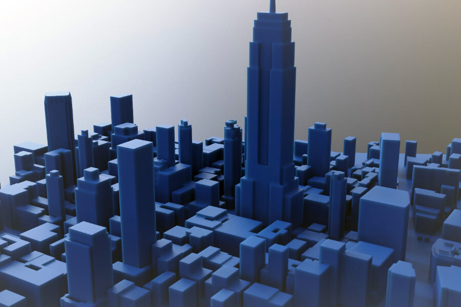 Macheta Zona Urbana Printare 3D