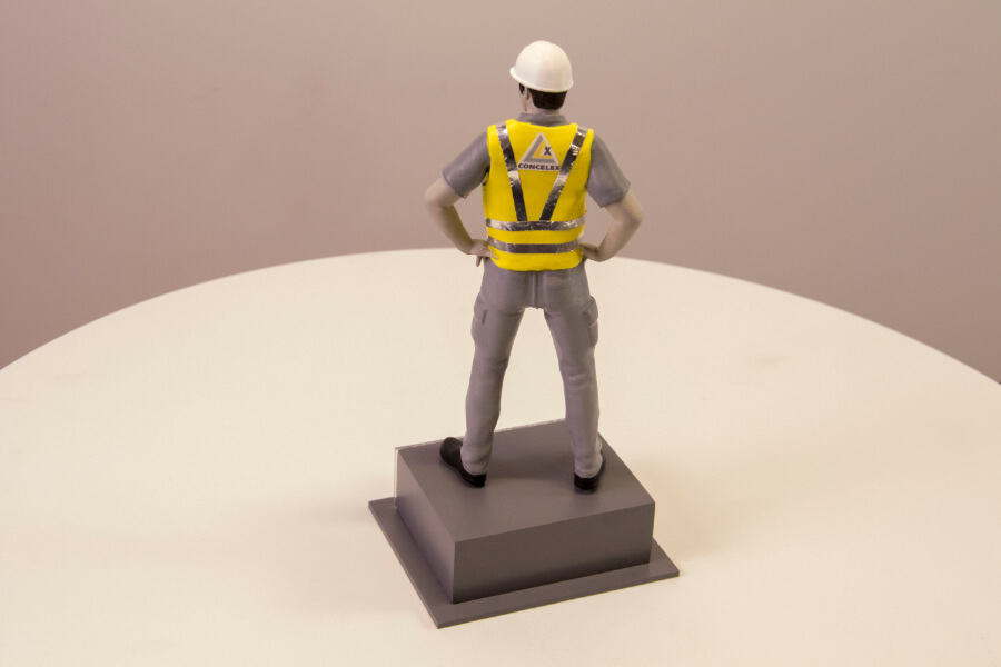 Figurina muncitor constructii Printare 3d