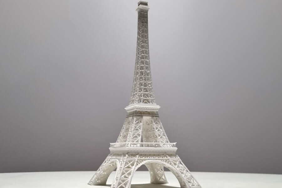 Turnul Eiffel Print ALB